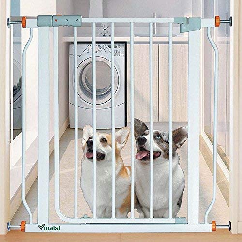 4 Pack 8MM Baby Gate Threaded Spindle Rod, Replacement Hardware Parts Kit for Pet & Dog Pressure Mounted Safety Gates - Extra Long Wall Mounting Accessories Screws Rods Adapter Bolts Black