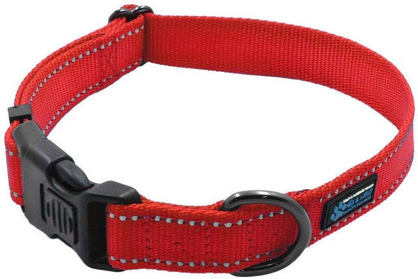 Max and Neo NEO Nylon Buckle Reflective Dog Collar - We Donate a Collar to a Dog Rescue for Every Collar Sold