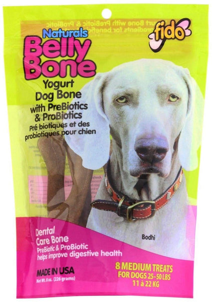 Fido Belly Dog Bone, Digestion Aid w\/Prebiotic & Probiotic Enzymes for Dogs