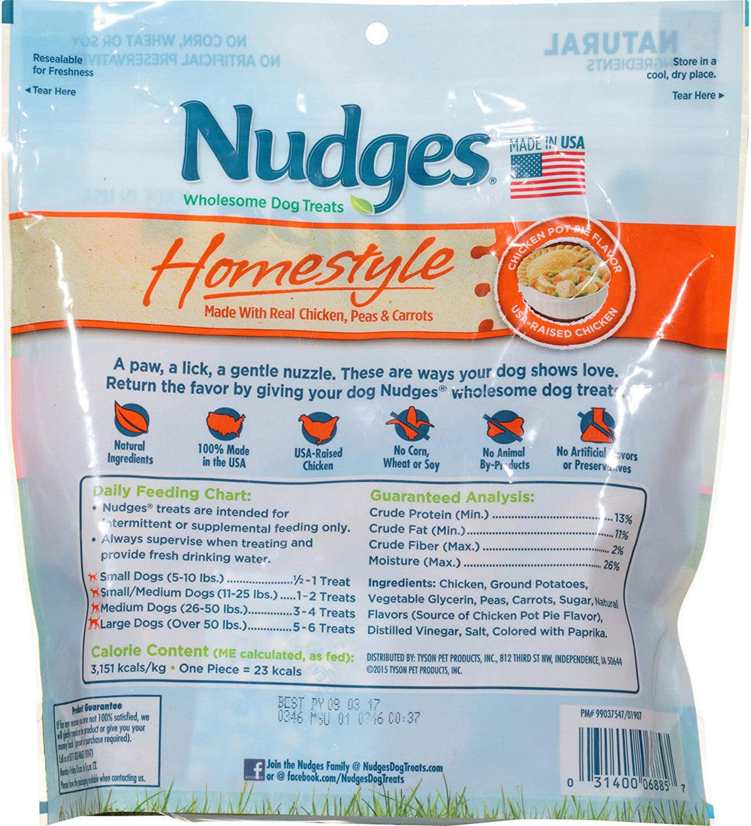 Nudges chicken pot pie hotsell dog treats