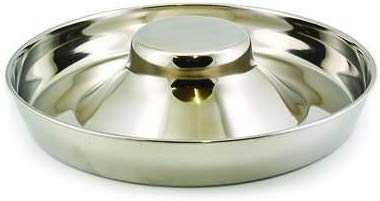 King International Stainless Steel Dog Bowl 2 Puppy Litter Food Feeding Weaning|SilverStainless Dog Bowl Dish| Set of 2 Pieces | 29 cm - for Small/Medium/Large Dogs, Pets Feeder Bowl and Water Bowl