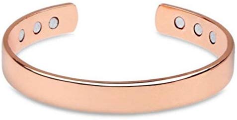 Pulseras Terapéuticas De Cobre Magnético para Biomagnetismo - Alivio Del Dolor De Artritis Y Túnel Carpiano - Unisex