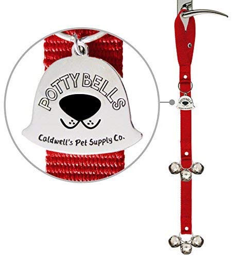 Caldwell's Pet Supply Co. Potty Bells Housetraining Dog Doorbells for Dog Training and Housebreaking Your Doggy. 1.4 Inch Dog Bell with Doggie Doorbell and Potty Training for Puppies