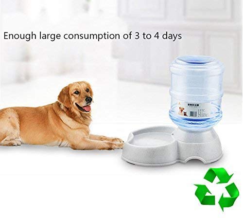 Old Tjikko Dogs Water Dispenser,Water Bowl for Dogs,Pet Water Dispenser,Automatic Dog Water Bowl Cat Water Dispenser Dog Drinking Fountain,1 Gallon