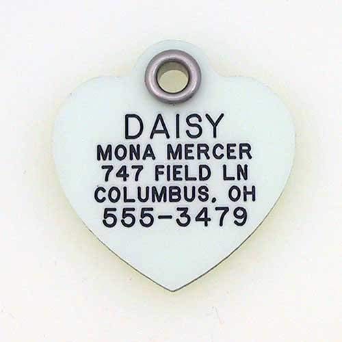 LuckyPet Pet ID Tag - Glow in The Dark Tags- Custom Engraved Dog Tags & cat Tags - Easy to Read & Durable - Available in Heart, Bone, Star and Round. 3