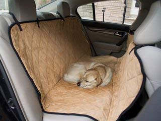 Sonnyridge Dog Hammock & Seat Covers for Dogs. This Pet Car Seat Cover Protects Your Back Seat from Dirt, Hair or Dander. A Great Seat Protector for Dogs - Helps Keep Your Pet Safe.