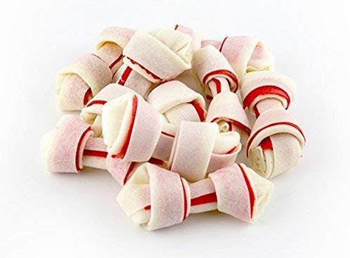 Dingo Mini Bones, Rawhide Chews for Dogs, Non-China Rawhides, Made with Real Chicken