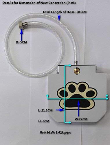 Pet Laugh UPDATED VERSION Dog Water Fountain Automatic Dog Waterer Step-on Outdoor Fresh Cold Drinking Water for Dogs, UPDATED VERSION NO LEAKAGE AT ALL