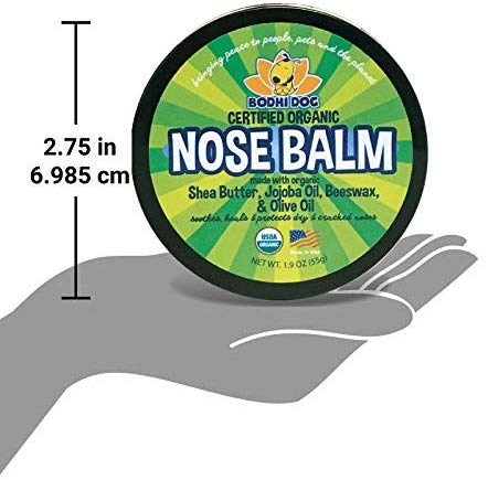 Organic Nose Balm for Dogs & Cats | All Natural Soothing & Healing for Dry Cracking Rough Pet Skin | Protect & Restore Cracked and Chapped Dog Noses