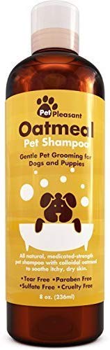 Dog Shampoo for Dry Itchy Skin - Colloidal Oatmeal Dog Shampoo for Smelly Dogs and Moisturizing Body Wash for Puppy Supplies and Dog Itching Relief - Hypoallergenic Dog Shampoo Pet Odor Eliminator