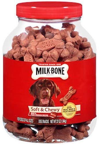 Milk-Bone Soft & Chewy Beef Snacks, 37 Oz