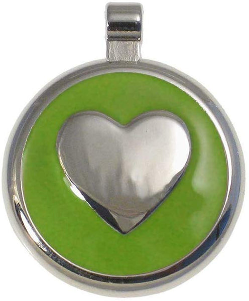 LuckyPet Heart Jewelry Pet ID Tag for Cats and Dogs, Personalized Engraving on The Back Side