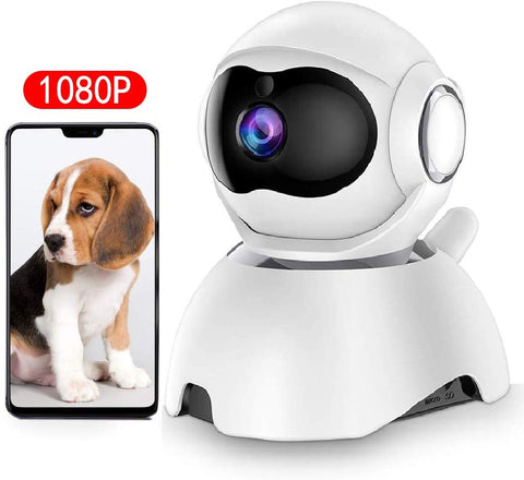 DEYAN pet Camera, 1080P Dog Camera, WiFi pet Monitor, Indoor cat Camera HD Night Vision 2-Way Audio, Motion Tracking and Sound Detection, with Intelligent pan/tilt/Zoom Function