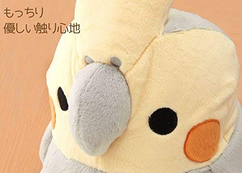 Soft and Downy Large Bird Stuffed Toy (Munyu-Mamu series) (Cockatiel Grey \/ XL size 30cm)