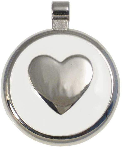 LuckyPet Heart Jewelry Pet ID Tag for Cats and Dogs, Personalized Engraving on The Back Side