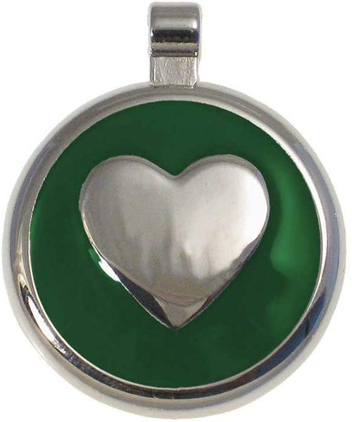 LuckyPet Heart Jewelry Pet ID Tag for Cats and Dogs, Personalized Engraving on The Back Side
