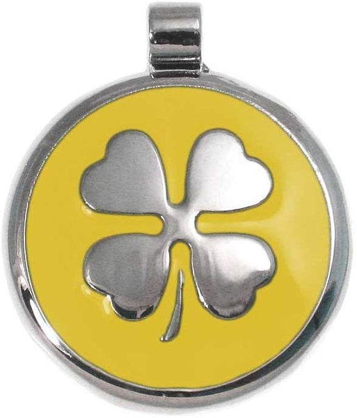 LuckyPet Pet ID Tag - Clover Jewelry Tag - Dog & Cat Pet Tags - Custom Engraved on The Back Side