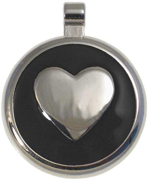 LuckyPet Heart Jewelry Pet ID Tag for Cats and Dogs, Personalized Engraving on The Back Side
