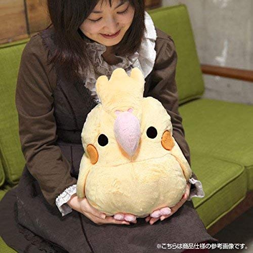 Soft and Downy Large Bird Stuffed Toy (Munyu-Mamu series) (Cockatiel Grey \/ XL size 30cm)