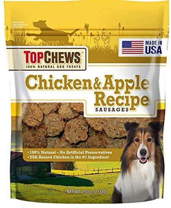 Top Chews Chicken & Apple Recipe 100% Natural Dog Treats & Contain No Artificial Preservatives, 2.5 lb. Bag