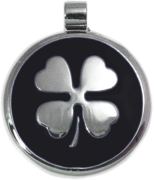 LuckyPet Pet ID Tag - Clover Jewelry Tag - Dog & Cat Pet Tags - Custom Engraved on The Back Side