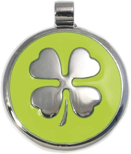 LuckyPet Pet ID Tag - Clover Jewelry Tag - Dog & Cat Pet Tags - Custom Engraved on The Back Side