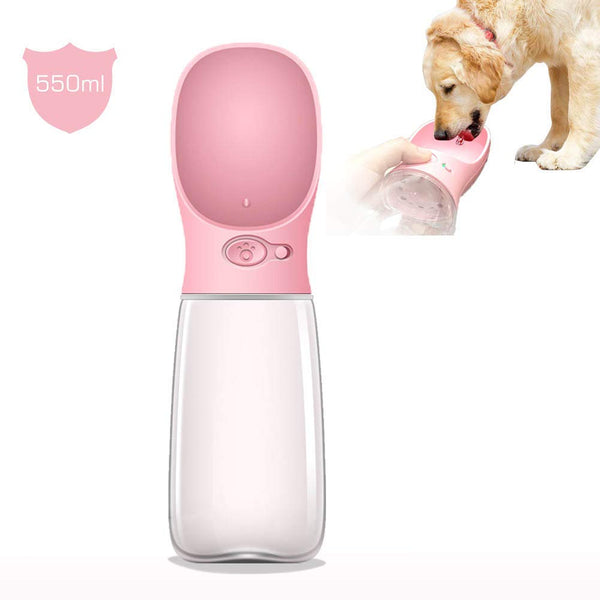 MalsiPree Dog Water Bottle, Leak Proof Portable Puppy Water Dispenser with Drinking Feeder for Pets Outdoor Walking, Hiking, Travel, BPA Free Food Grade Plastic