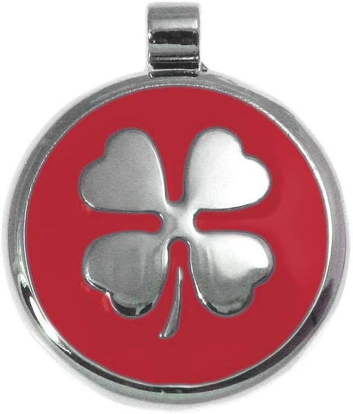LuckyPet Pet ID Tag - Clover Jewelry Tag - Dog & Cat Pet Tags - Custom Engraved on The Back Side