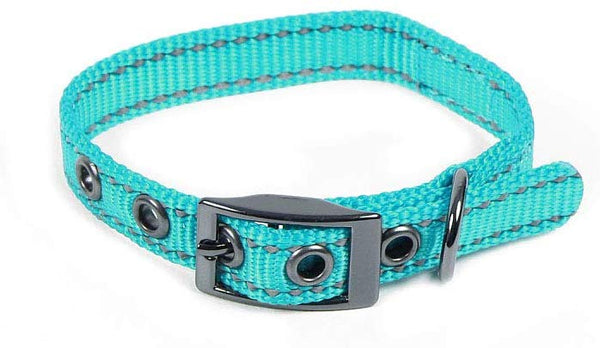 Max and Neo MAX Reflective Metal Buckle Dog Collar - We Donate a Collar to a Dog Rescue for Every Collar Sold