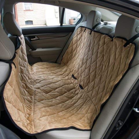 Sonnyridge Dog Hammock & Seat Covers for Dogs. This Pet Car Seat Cover Protects Your Back Seat from Dirt, Hair or Dander. A Great Seat Protector for Dogs - Helps Keep Your Pet Safe.