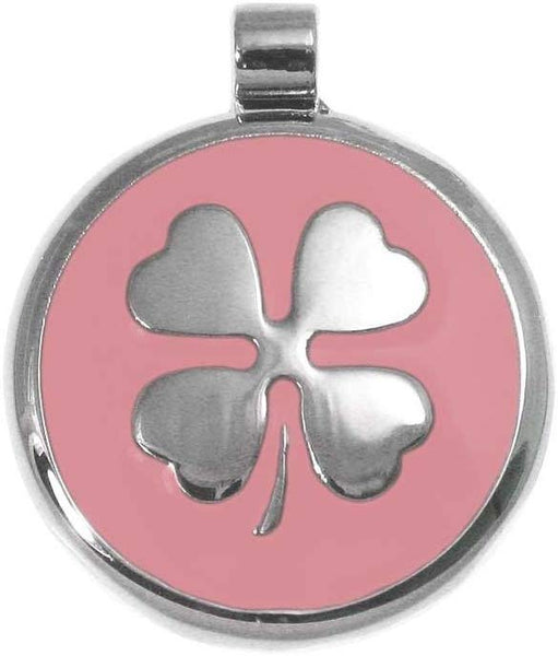 LuckyPet Pet ID Tag - Clover Jewelry Tag - Dog & Cat Pet Tags - Custom Engraved on The Back Side