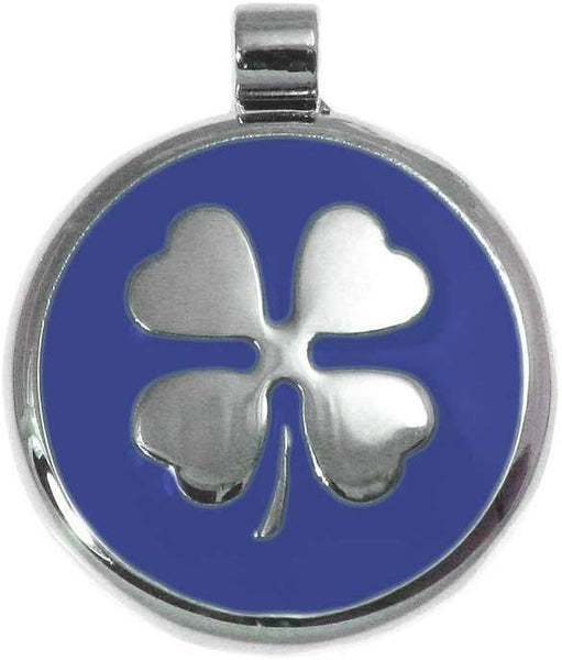 LuckyPet Pet ID Tag - Clover Jewelry Tag - Dog & Cat Pet Tags - Custom Engraved on The Back Side