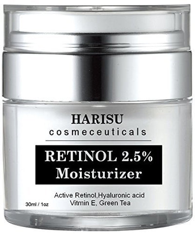 Crema Retinol Para La Piel - Con Vitamina C y Acido Hialuronico - Mejor Suero Antiarrugas y Antienvejecimiento