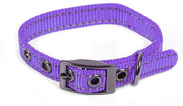 Max and Neo MAX Reflective Metal Buckle Dog Collar - We Donate a Collar to a Dog Rescue for Every Collar Sold