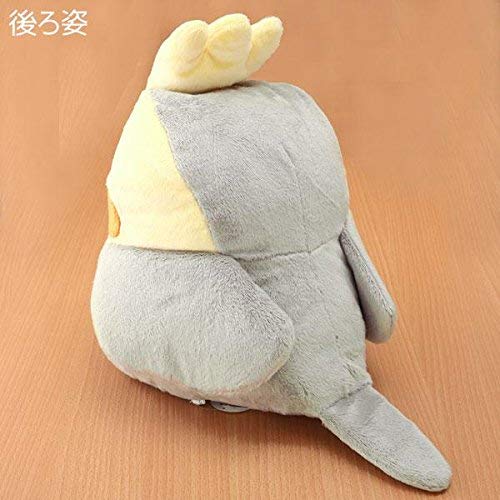 Soft and Downy Large Bird Stuffed Toy (Munyu-Mamu series) (Cockatiel Grey \/ XL size 30cm)