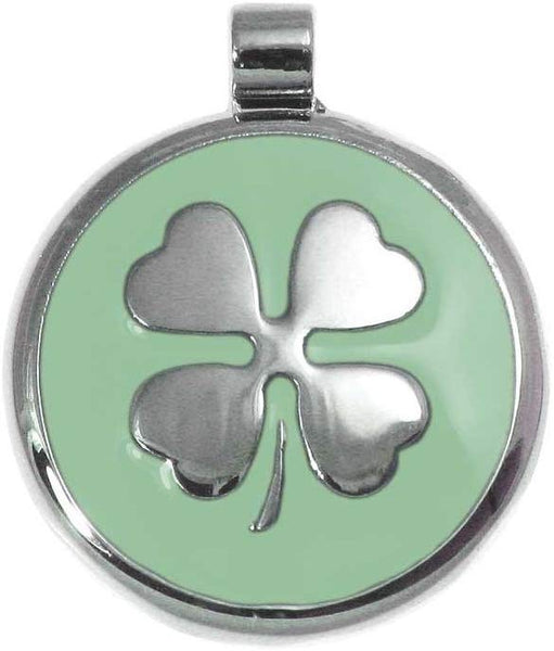 LuckyPet Pet ID Tag - Clover Jewelry Tag - Dog & Cat Pet Tags - Custom Engraved on The Back Side