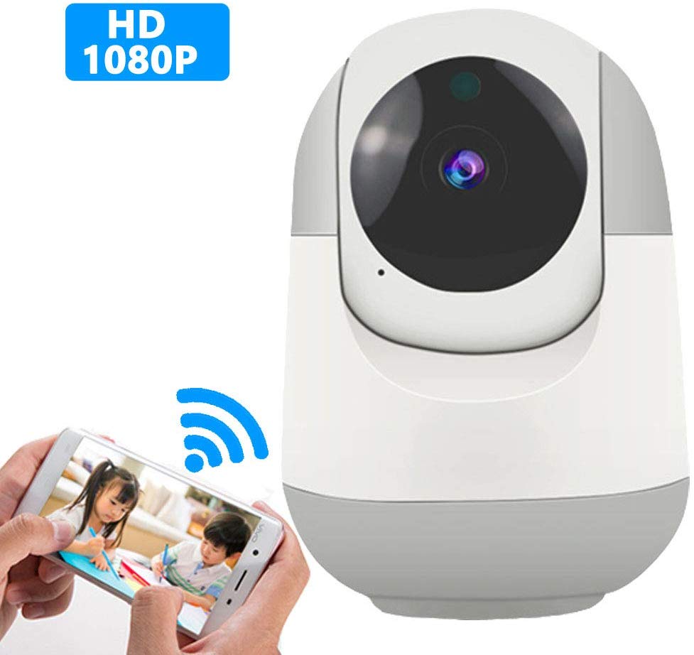 HD 1080P 360°Panoramic Indoor Wireless IP Security Camera WiFi Surveillance Pet Camera with Cloud Storage Two Way Audio Remote Viewing Pan/Tilt/Zoom Night Vision Motion Detect for Home/Shop/Office