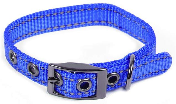 Max and Neo MAX Reflective Metal Buckle Dog Collar - We Donate a Collar to a Dog Rescue for Every Collar Sold