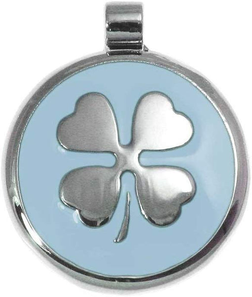 LuckyPet Pet ID Tag - Clover Jewelry Tag - Dog & Cat Pet Tags - Custom Engraved on The Back Side