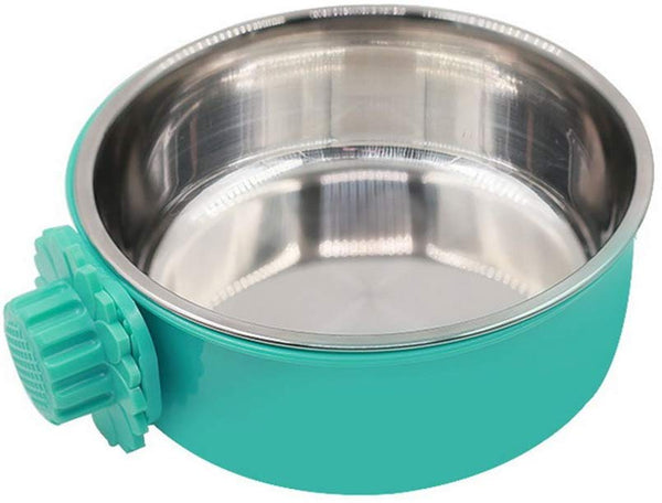 Daycount Pet Feeder Dog Bowl Stainless Steel Food Hanging Bowl Crates Cages Dog Parrot Bird Pet Drink Water Bowl Dish Accessory