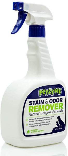 Petzyme Pet Stain Remover & Odor Eliminator, Enzyme Cleaner for Dogs, Cats Urine, Feces and More