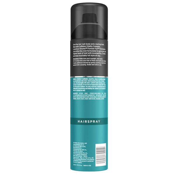 Laca Para Cabello Fino Con Fijación Fuerte, Volumen Y Cuerpo - Aerosol Spray