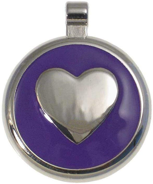 LuckyPet Heart Jewelry Pet ID Tag for Cats and Dogs, Personalized Engraving on The Back Side