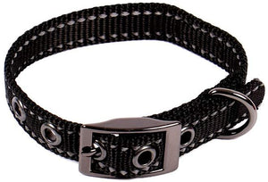 Max and Neo MAX Reflective Metal Buckle Dog Collar - We Donate a Collar to a Dog Rescue for Every Collar Sold