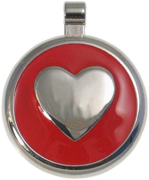 LuckyPet Heart Jewelry Pet ID Tag for Cats and Dogs, Personalized Engraving on The Back Side