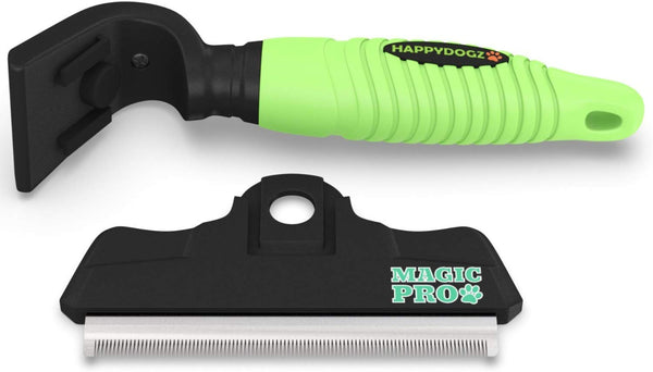 Professional Magic Pro Deshedding Tool; Reduces Shedding by up to 95%; Prevents Flakiness on Pet's Skin, Lessens Dandruff; a Trusted, Durable, Long Lasting Pet Shedding Brush for Cats and Dogs