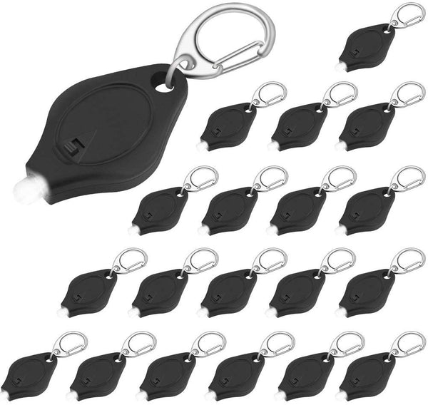 16 Packs Keychain Flashlight Mini LED Light Ultra Bright Key Ring Light Torch