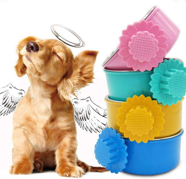 Daycount Pet Feeder Dog Bowl Stainless Steel Food Hanging Bowl Crates Cages Dog Parrot Bird Pet Drink Water Bowl Dish Accessory