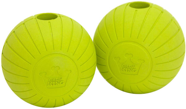 Chew King Fetch Balls Extremely Durable Natural Dog Toy Ball, Fetch Toy Collection, Fits Ball Launcher