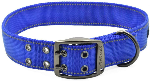 Max and Neo MAX Reflective Metal Buckle Dog Collar - We Donate a Collar to a Dog Rescue for Every Collar Sold